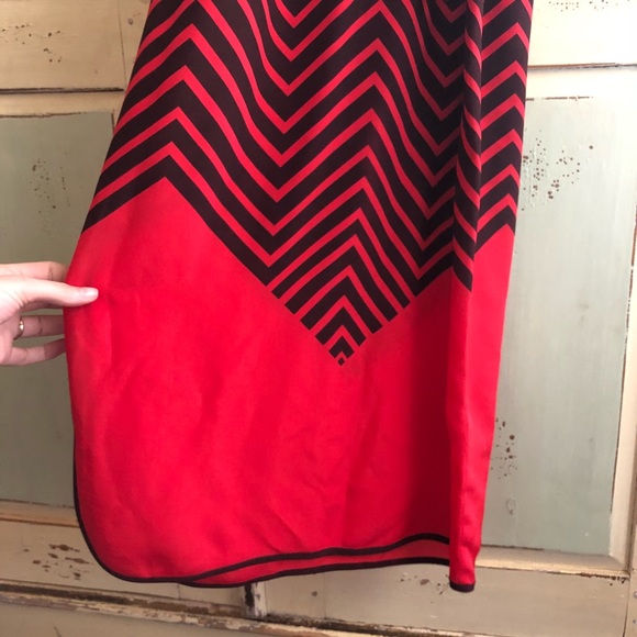 French Connection Chevron Ziggy Silk Maxi Dress - Picture 6 of 8